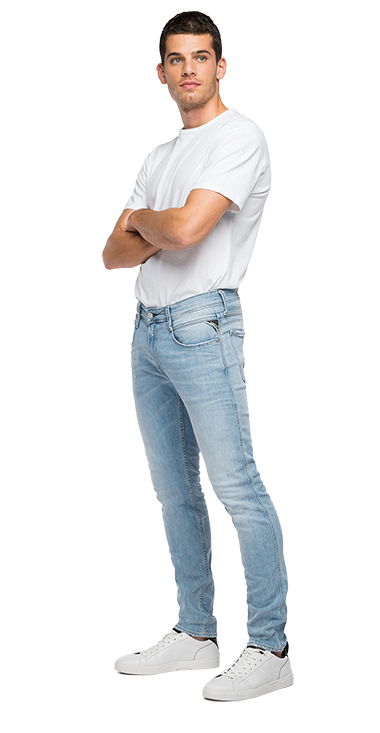 573 BIO 10.5 OZ ダークインディゴスーパーストレッチデニムパンツ ANBASS 詳細画像